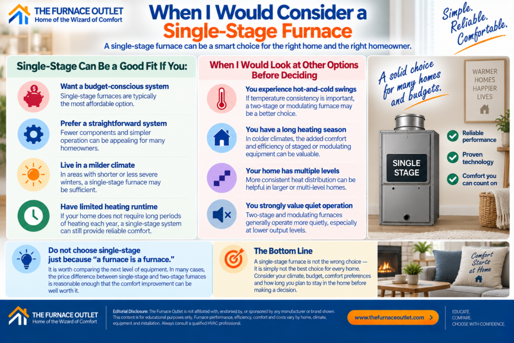 When I Would Consider a Single-Stage Furnace