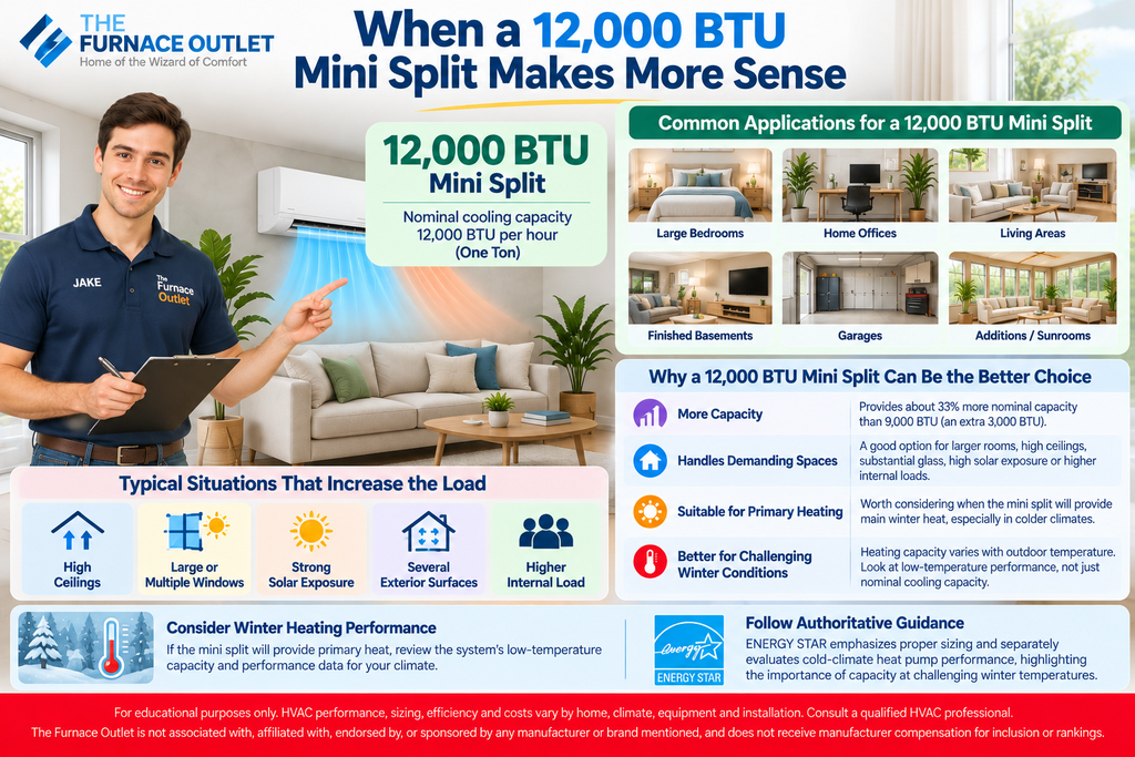 When a 12,000 BTU Mini Split Makes More Sense