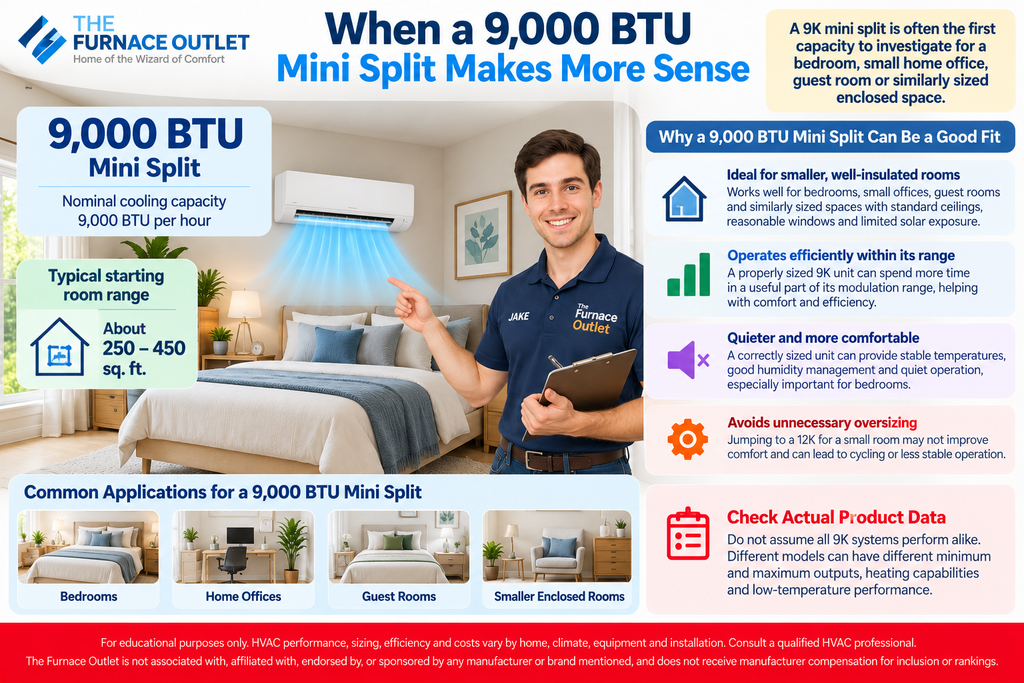 When a 9,000 BTU Mini Split Makes More Sense