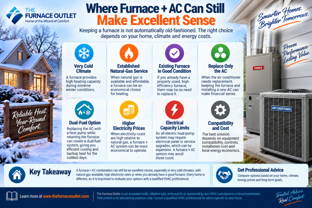 Where Furnace + AC Can Still Make Excellent Sense