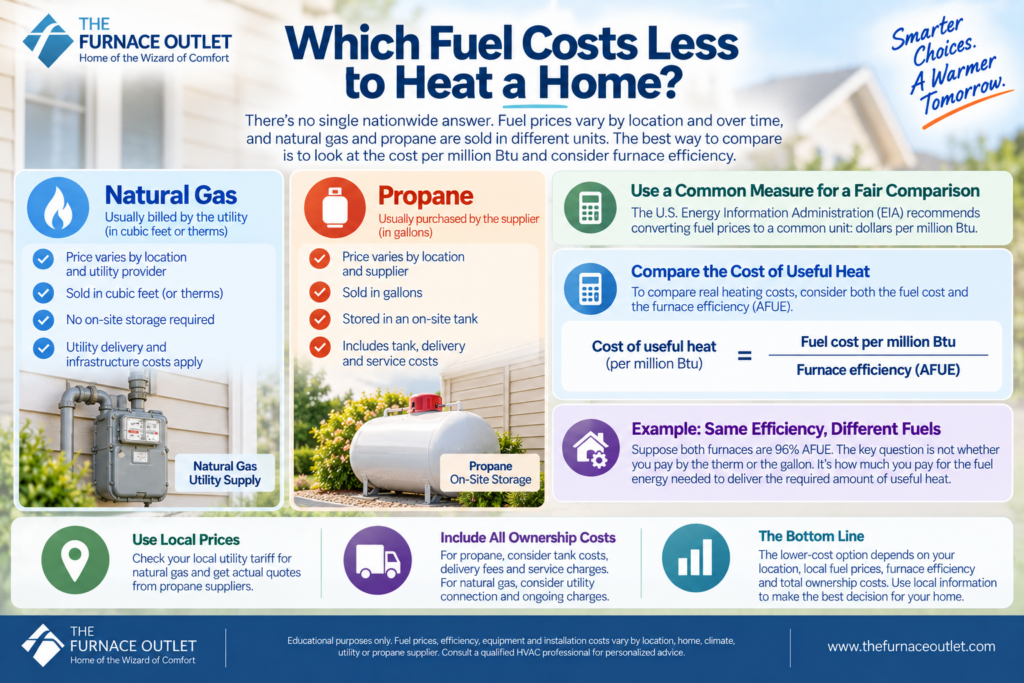Which Fuel Costs Less to Heat a Home