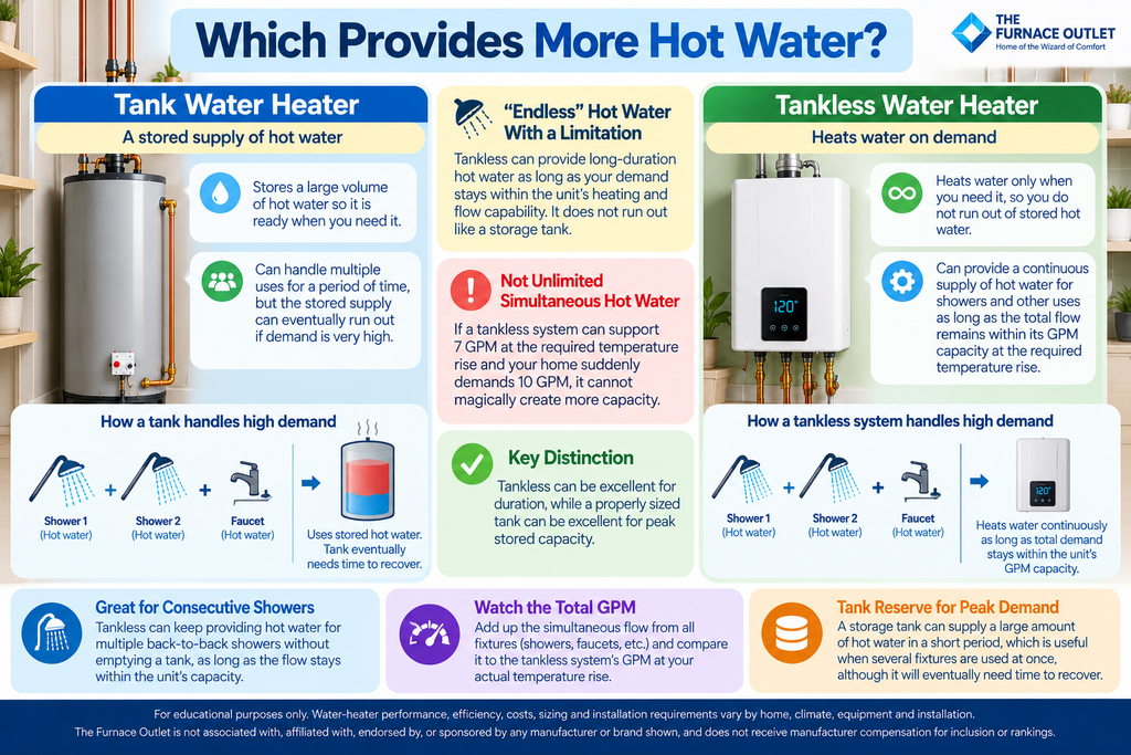 Which Provides More Hot Water