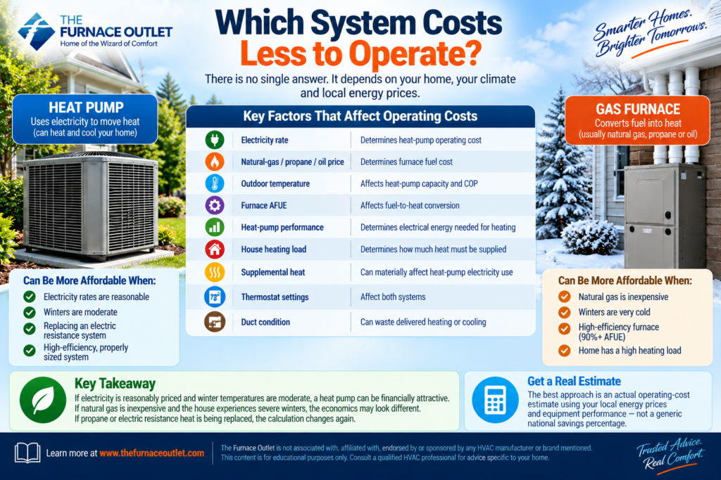 Which System Costs Less to Operate