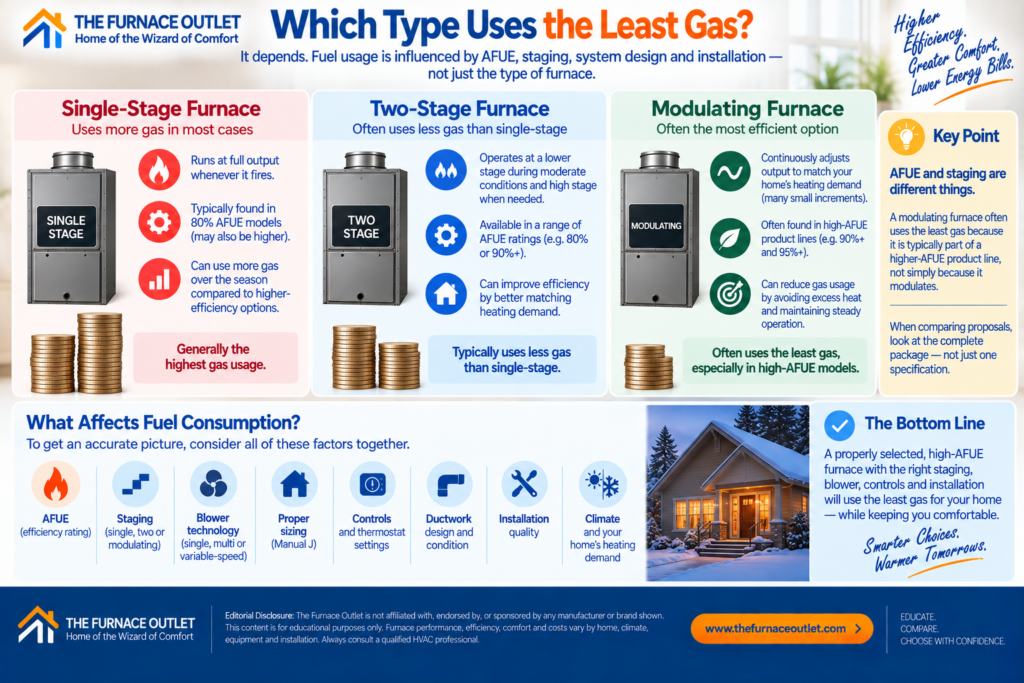 Which Type Uses the Least Gas