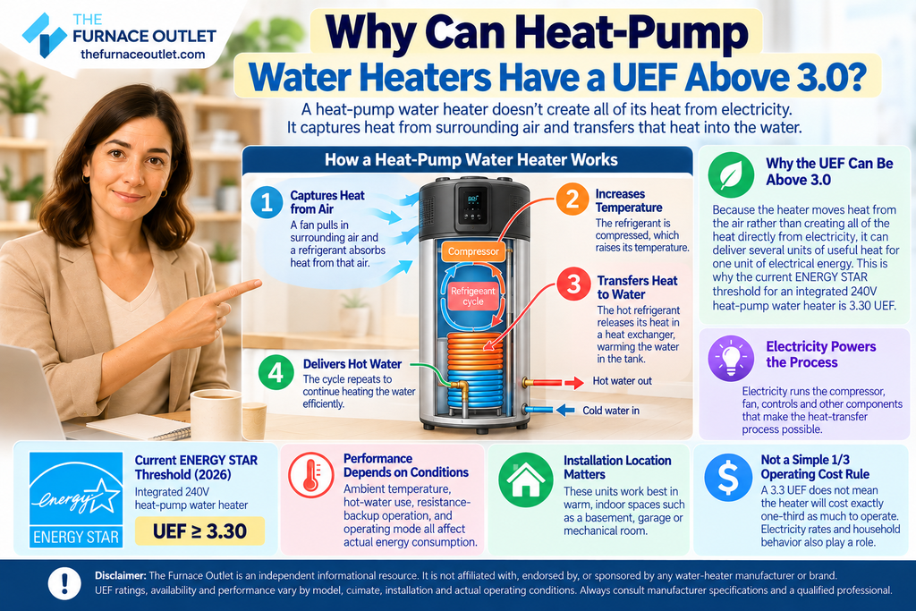 Why Can Heat-Pump Water Heaters Have a UEF Above 3.0