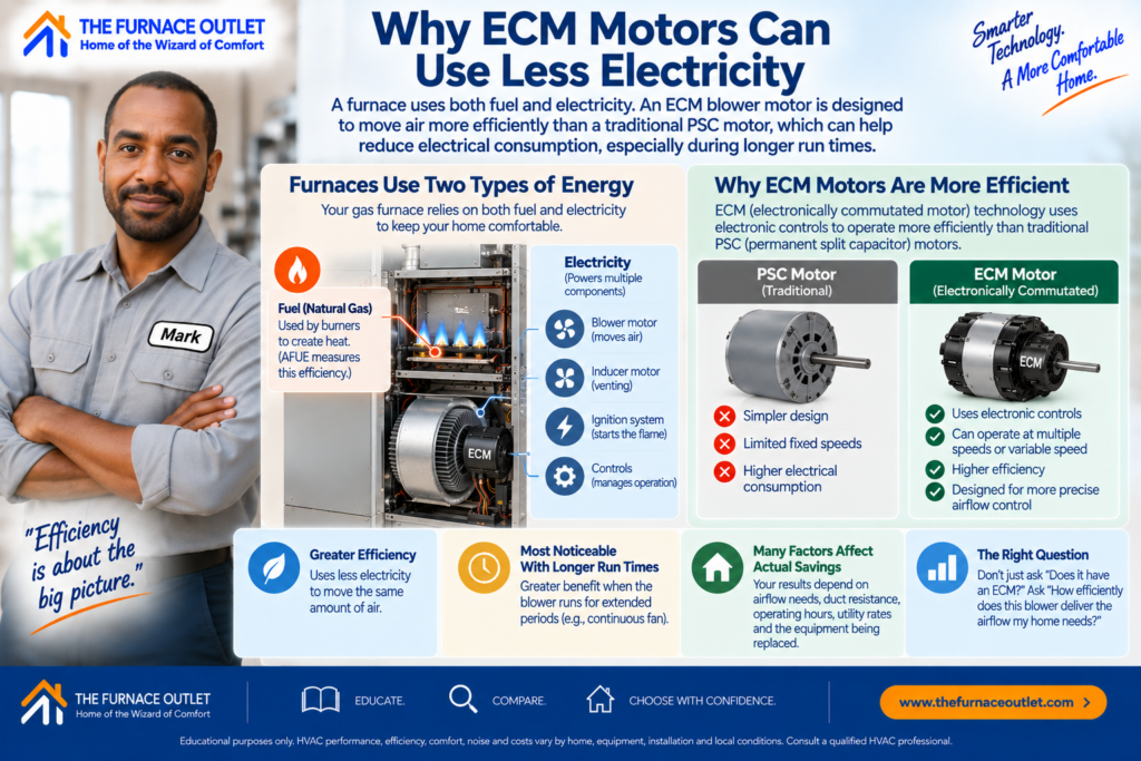Why ECM Motors Can Use Less Electricity
