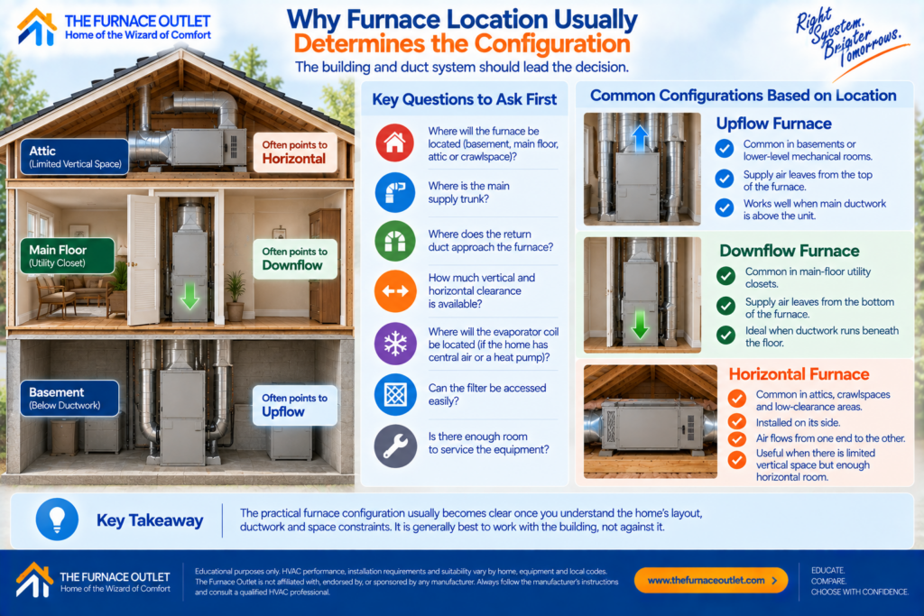 Why Furnace Location Usually Determines the Configuration