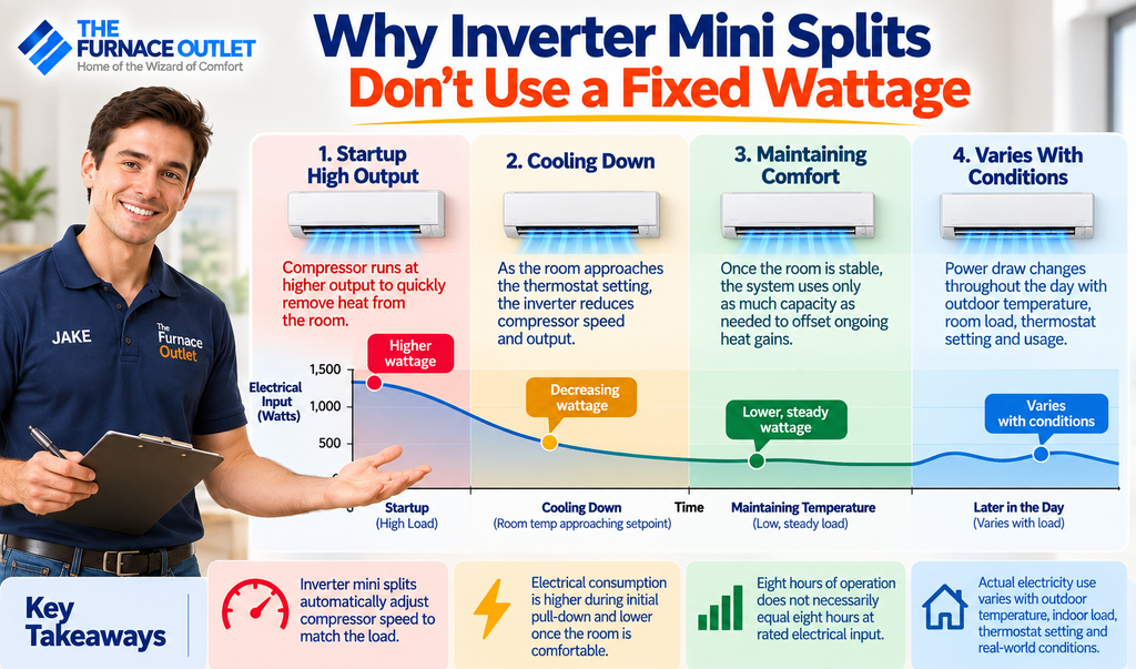 Why Inverter Mini Splits Don't Use a Fixed Wattage