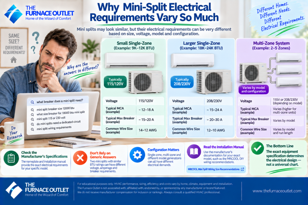 Why Mini-Split Electrical Requirements Vary So Much