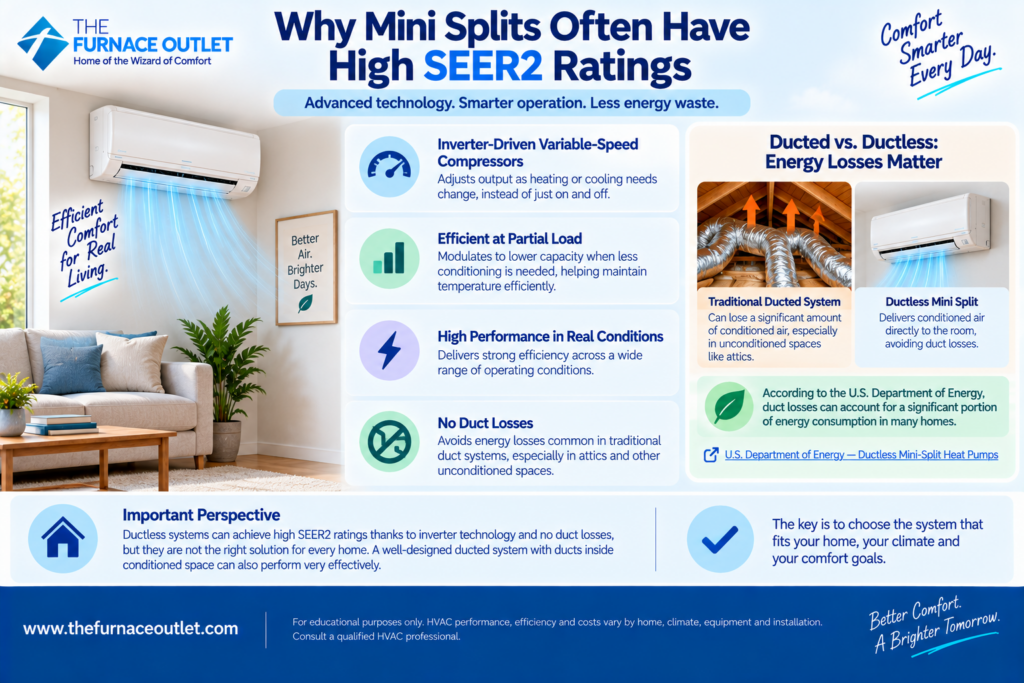 Why Mini Splits Often Have High SEER2 Ratings