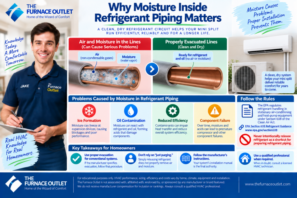Why Moisture Inside Refrigerant Piping Matters