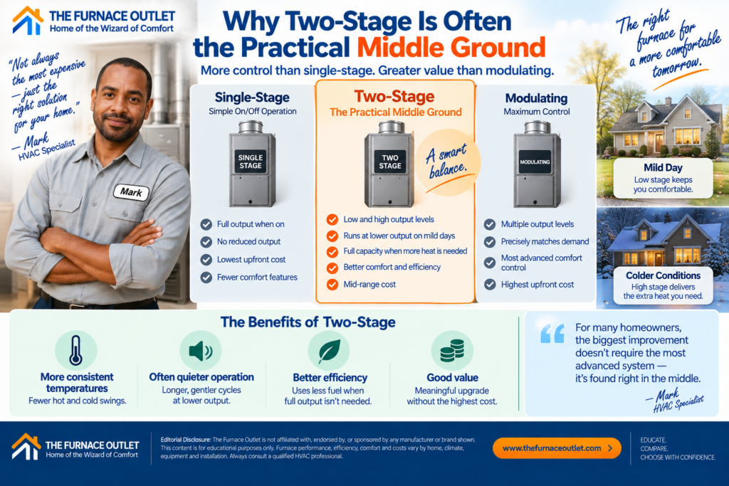 Why Two-Stage Is Often the Practical Middle Ground