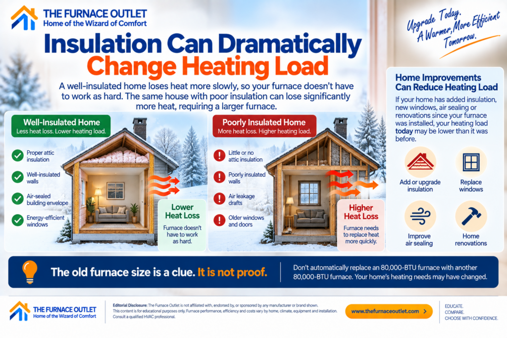 insulation Can Dramatically Change Heating Load