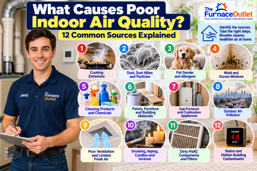 What Causes Poor Indoor Air Quality? 12 Common Sources Explained