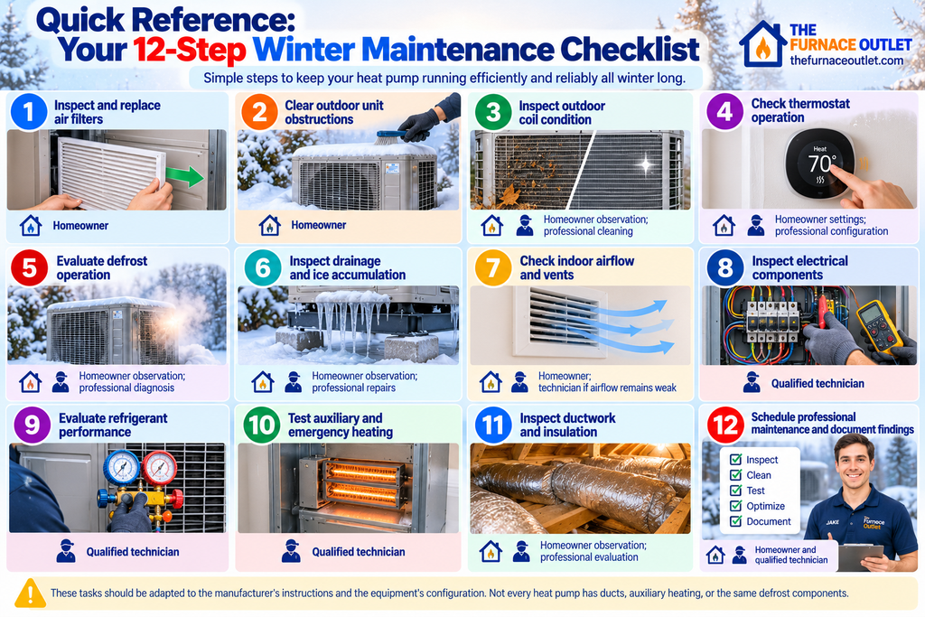Quick Reference: Your 12-Step Winter Maintenance Checklist