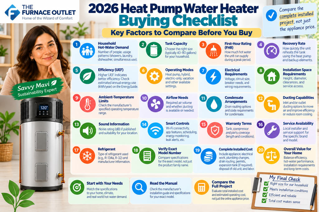 2026 Heat Pump Water Heater Buying Checklist