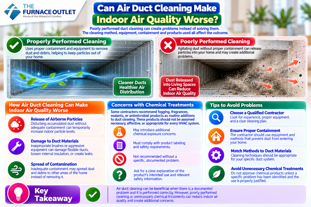 Can Air Duct Cleaning Make Indoor Air Quality Worse?