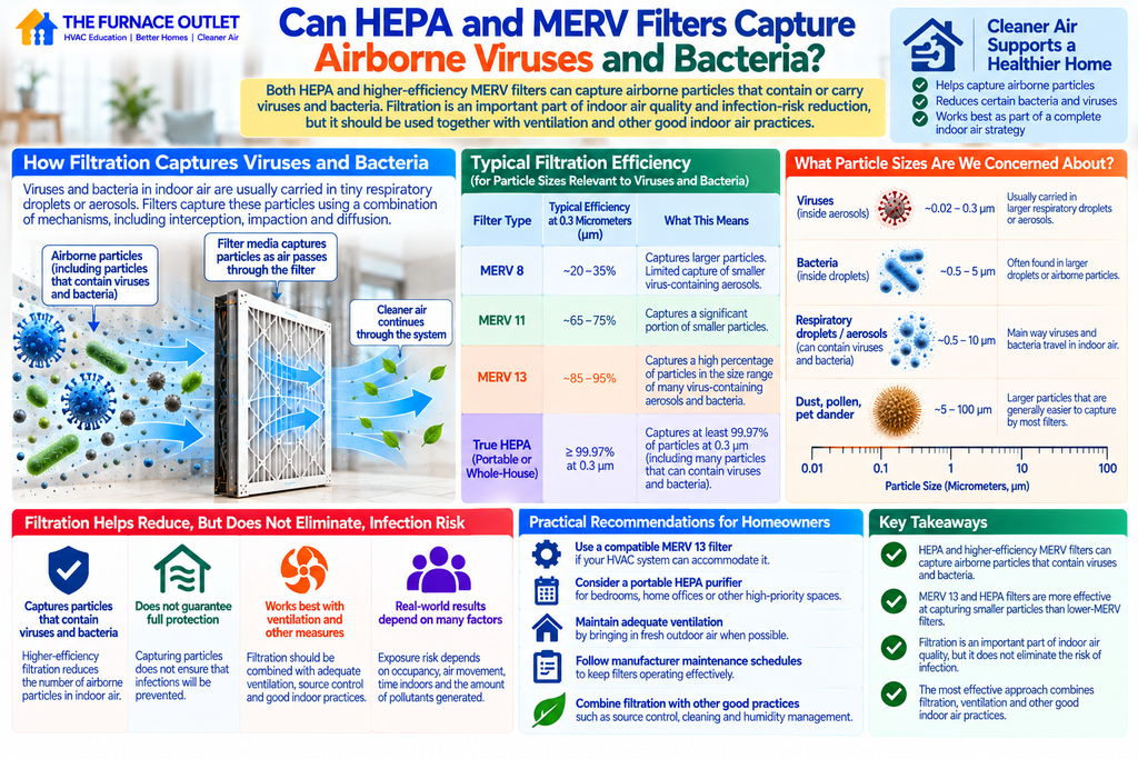 Can HEPA and MERV Filters Capture Airborne Viruses and Bacteria?