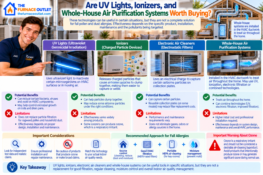 Are UV Lights, Ionizers, and Whole-House Air Purification Systems Worth Buying