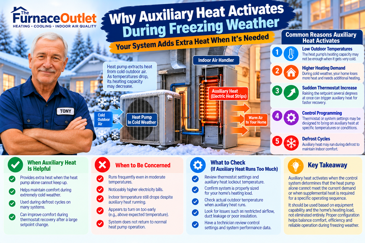 Why Auxiliary Heat Activates During Freezing Weather