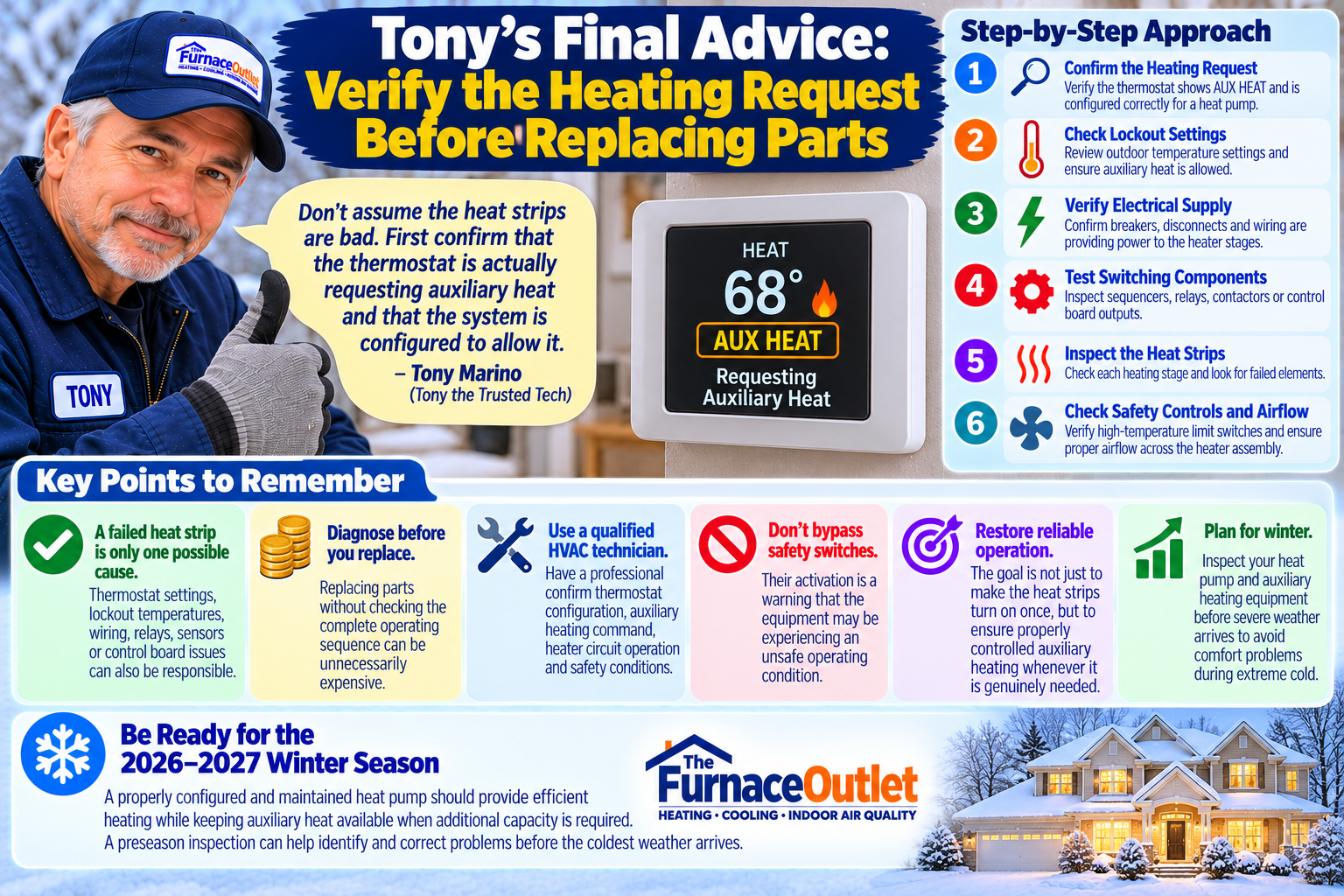 Tony's Final Advice: Verify the Heating Request Before Replacing Parts