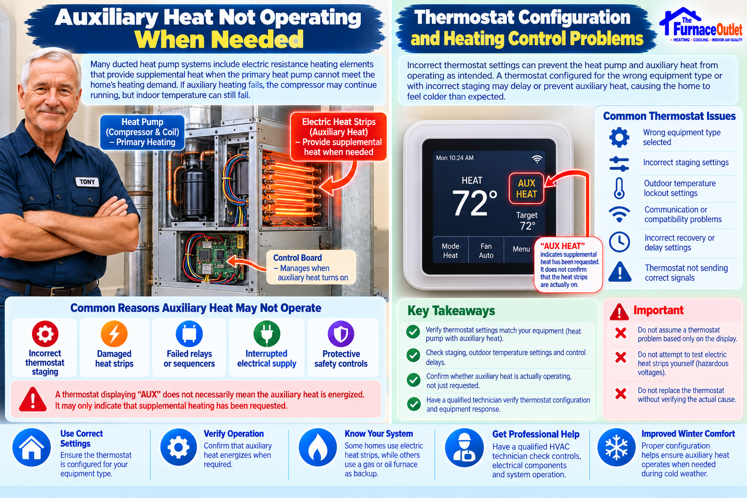 Auxiliary Heat and Thermostat Guide