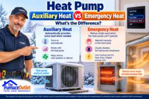 Heat Pump Auxiliary Heat vs Emergency Heat: What's the Difference?