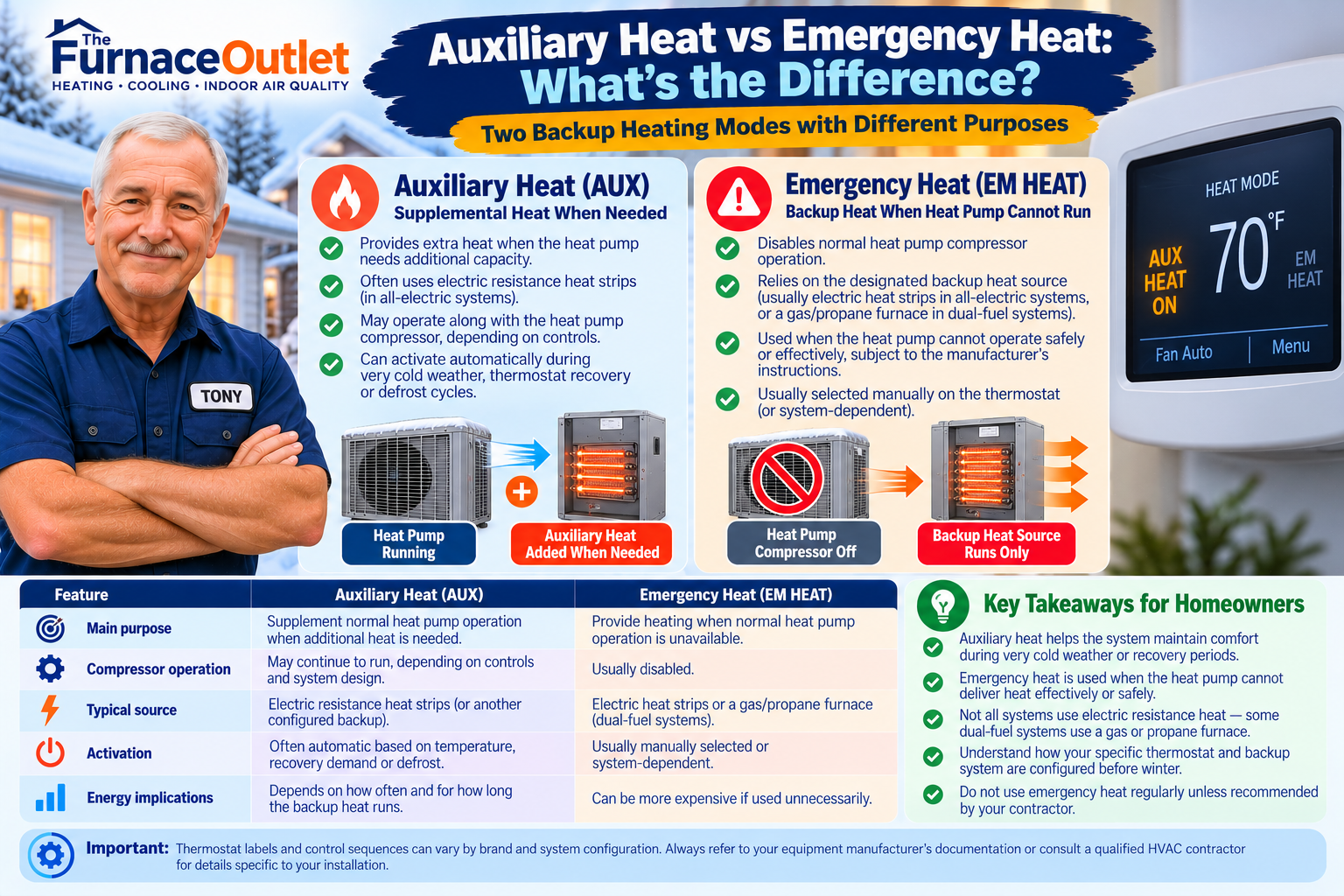 Auxiliary Heat vs Emergency Heat: What's the Difference?