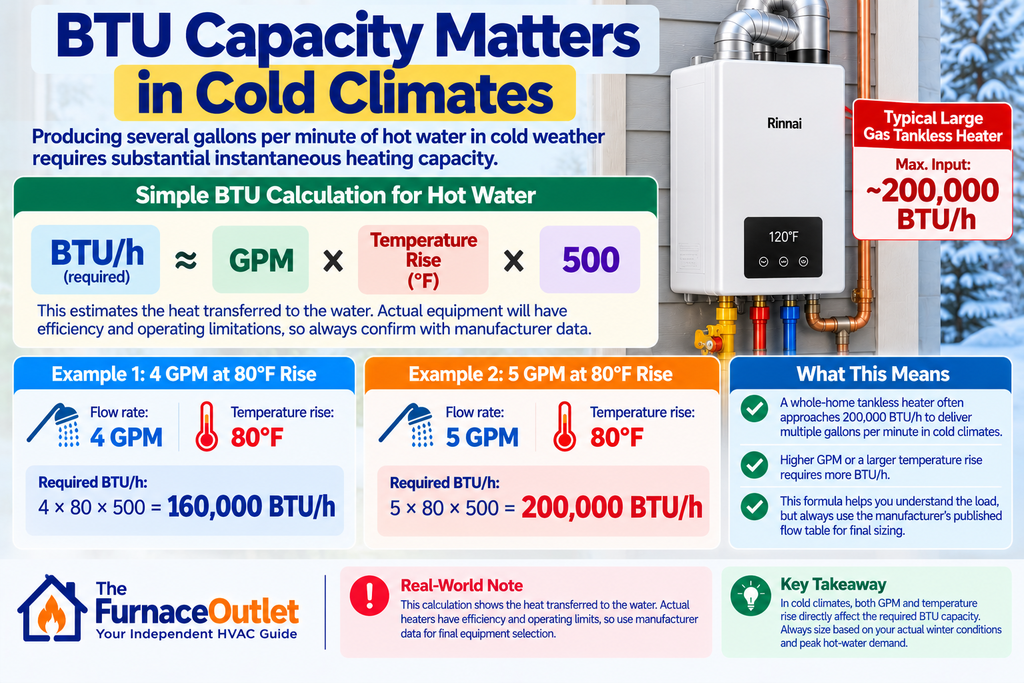 BTU Capacity Matters in Cold Climates