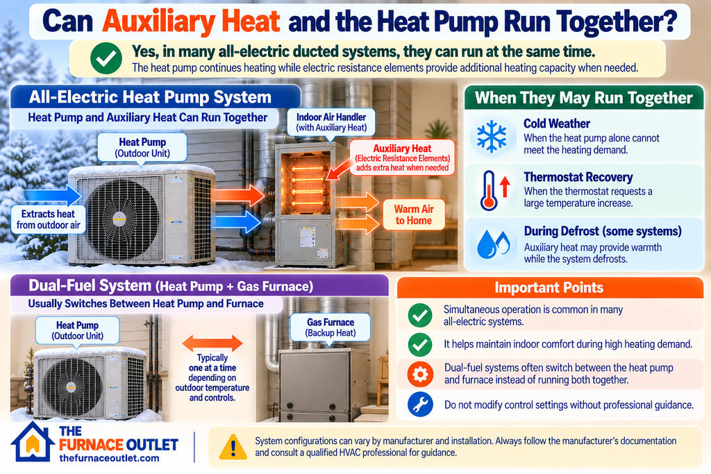 Can Auxiliary Heat and the Heat Pump Run Together