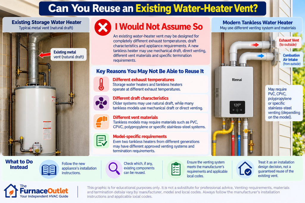 Can You Reuse an Existing Water-Heater Vent