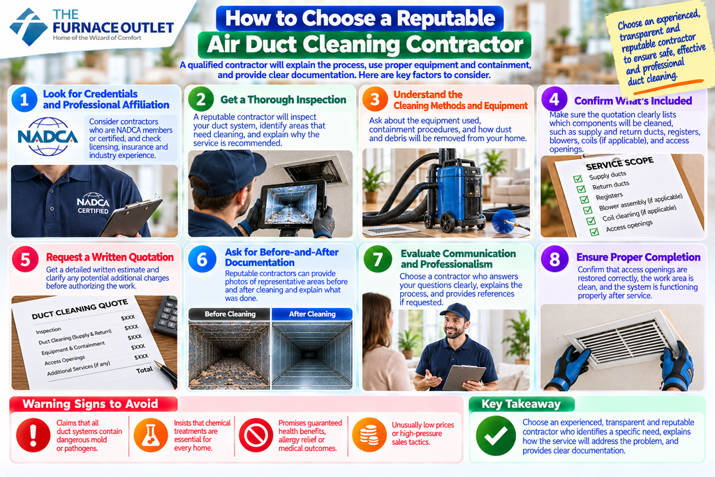 How to Choose a Reputable Air Duct Cleaning Contractor
