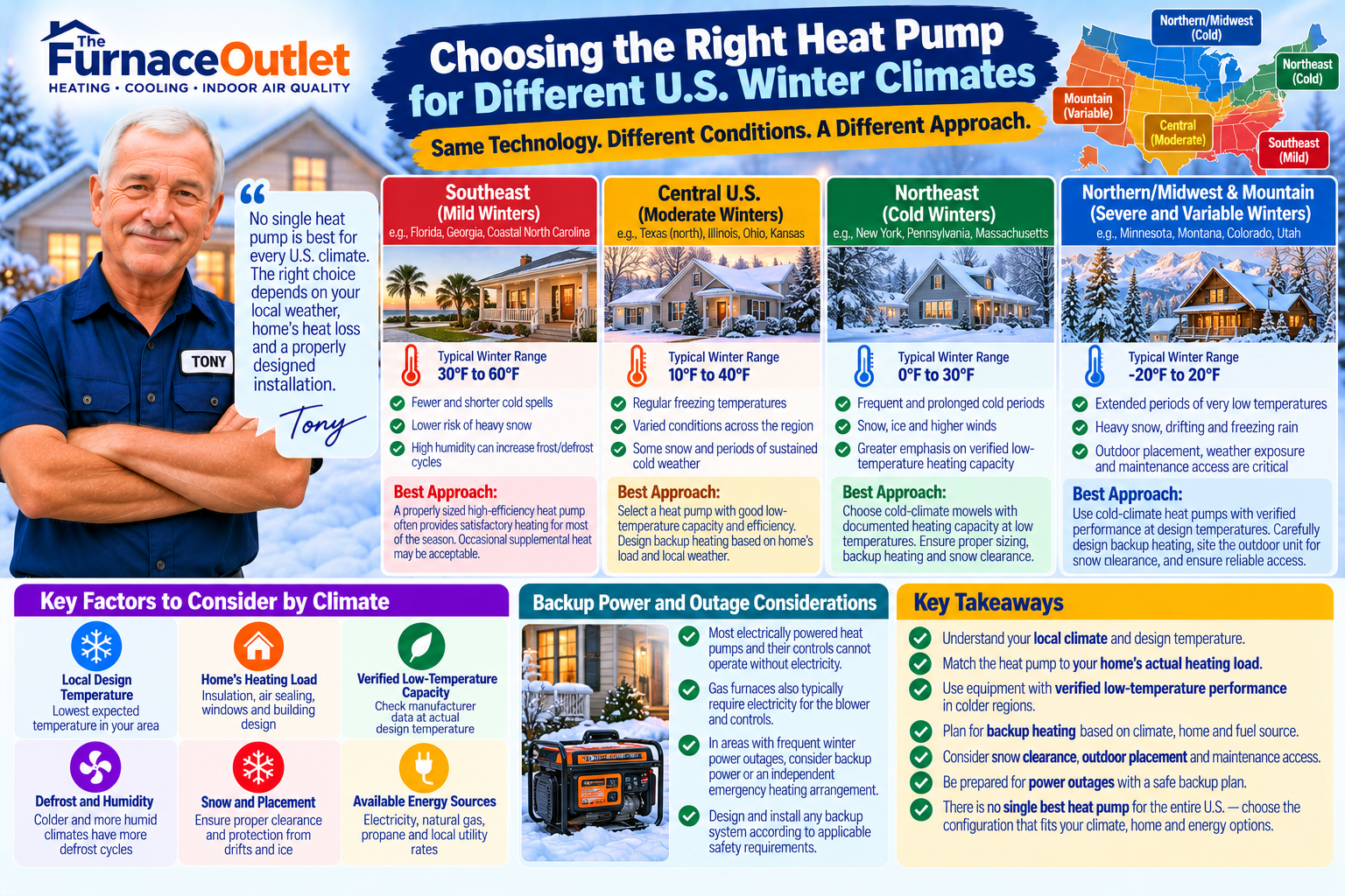 Choosing the Right Heat Pump for Different U.S. Winter Climates