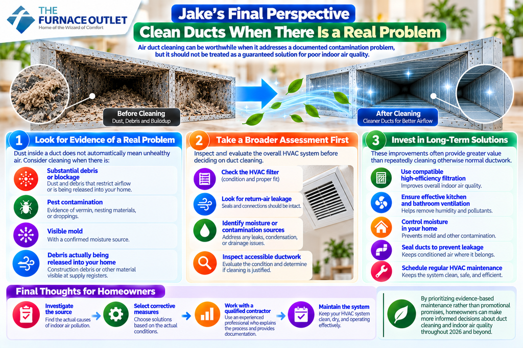 Jake's Final Perspective: Clean Ducts When There Is a Real Problem