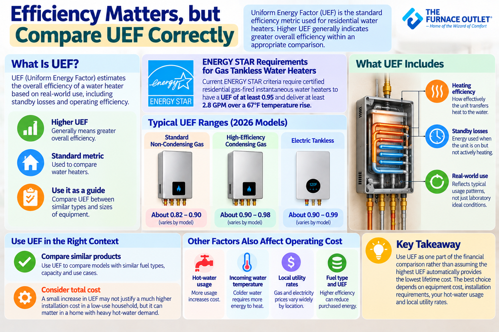 Efficiency Matters, but Compare UEF Correctly