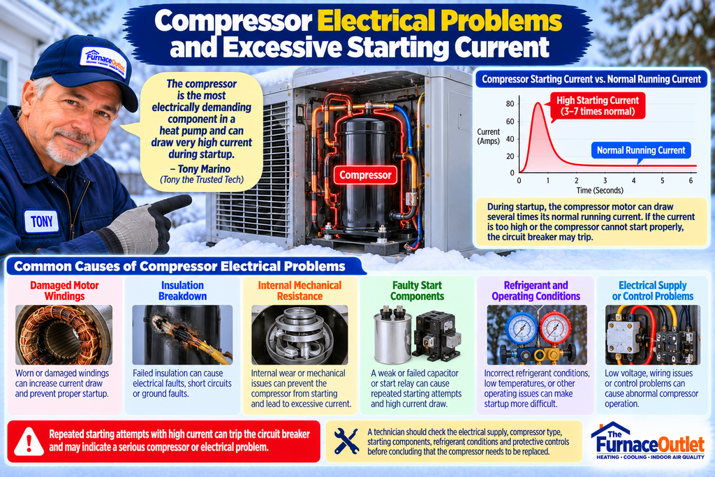 Compressor Electrical Problems and Excessive Starting Current