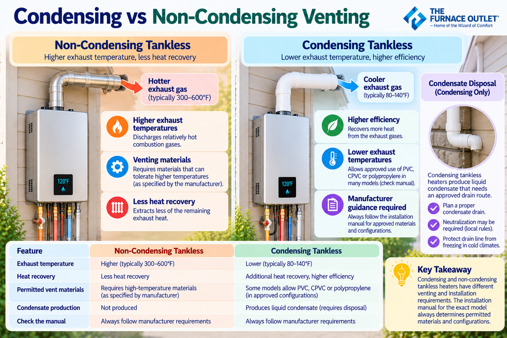 Condensing vs Non-Condensing Venting Guide