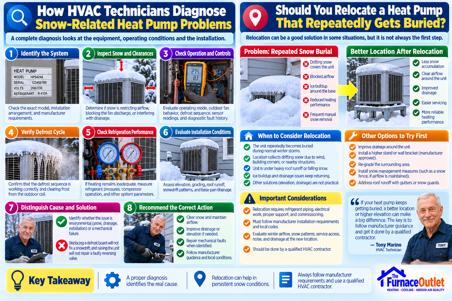 Diagnosing Snow-Buried Heat Pumps