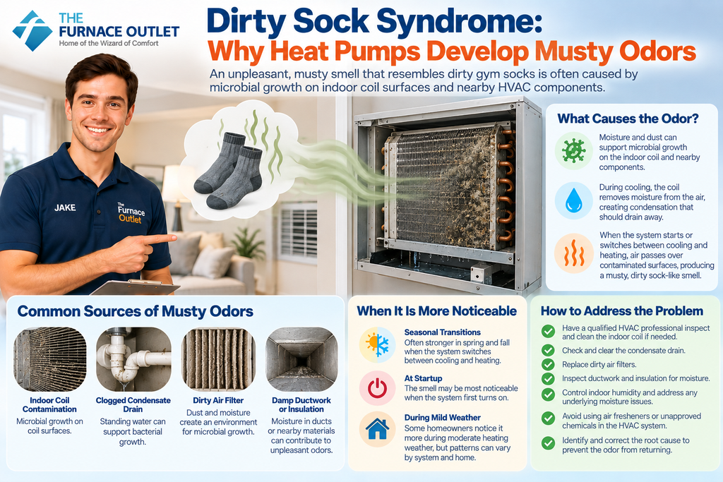 Dirty Sock Syndrome: Why Heat Pumps Develop Musty Odors