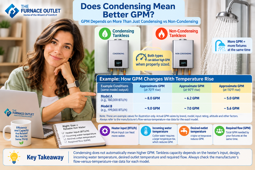 Does Condensing Mean Better GPM
