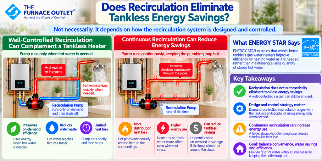 Does Recirculation Eliminate Tankless Energy Savings