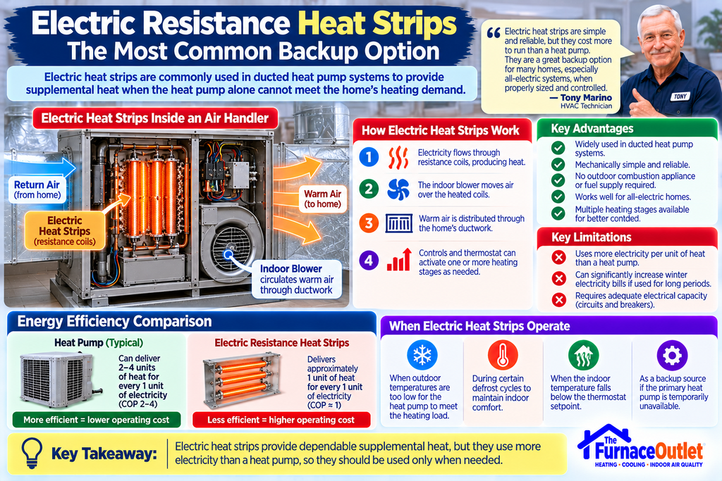 Electric Resistance Heat Strips: The Most Common Backup Option
