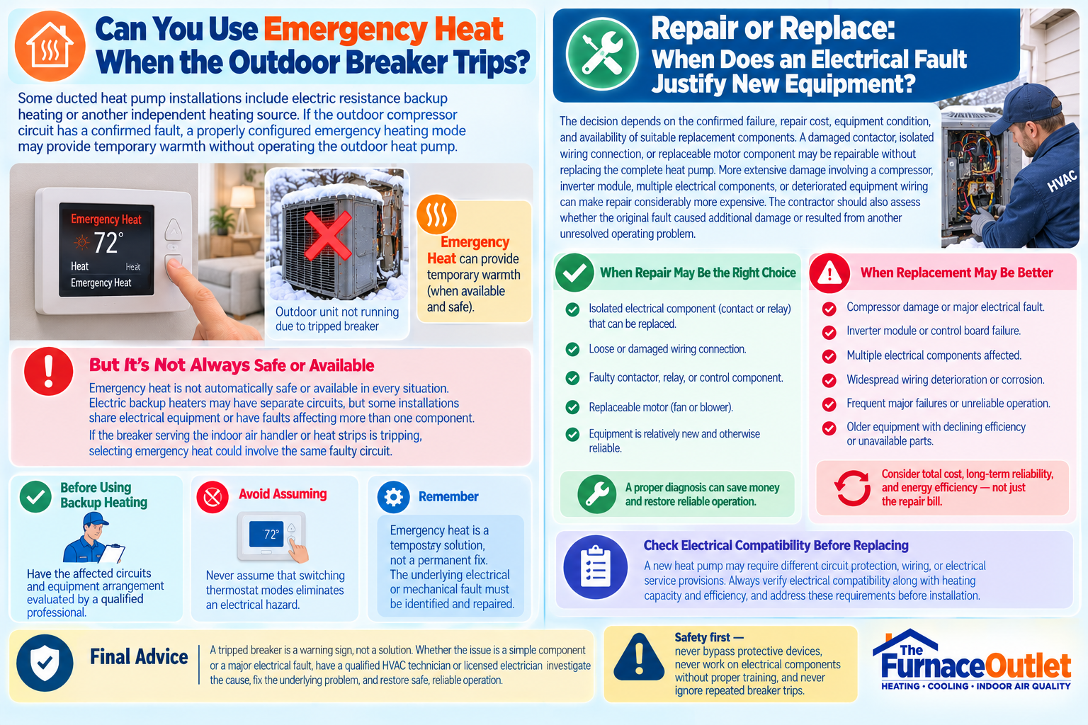 Can You Use Emergency Heat When the Outdoor Breaker Trips?
