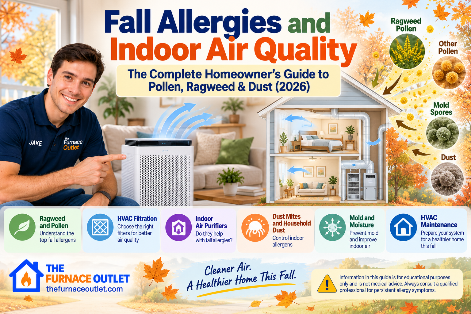 Fall Allergies and Indoor Air Quality: The Complete Homeowner's Guide to Pollen, Ragweed & Dust (2026)