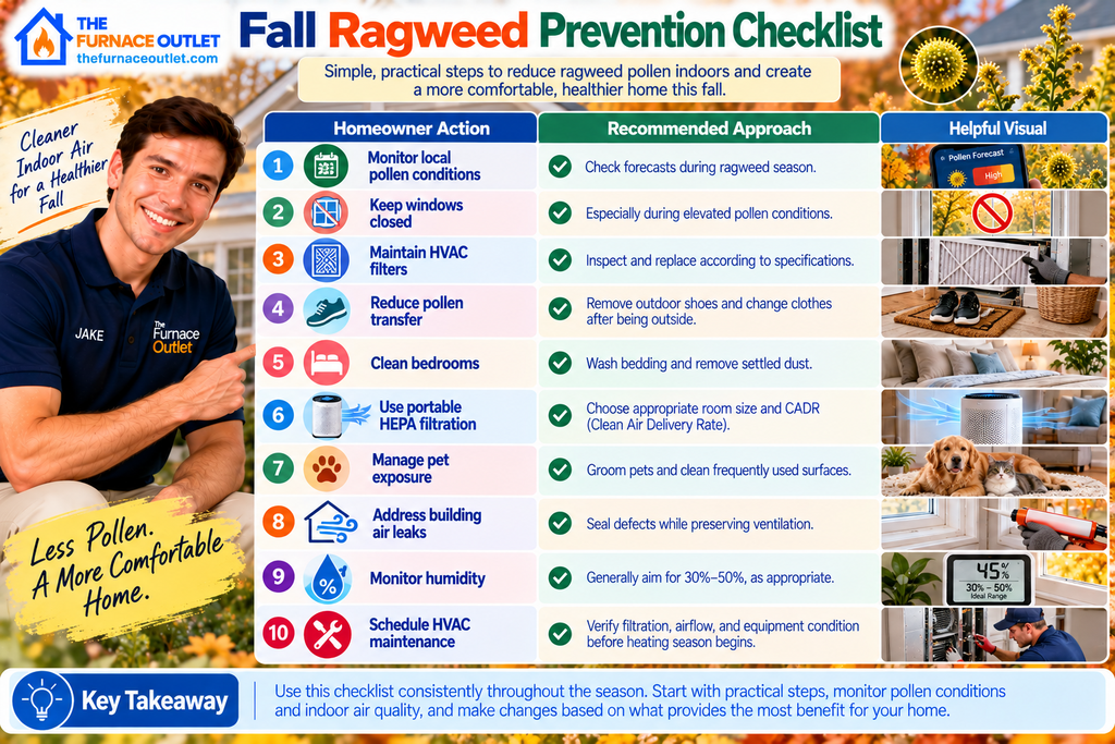 Fall Ragweed Prevention Checklist: