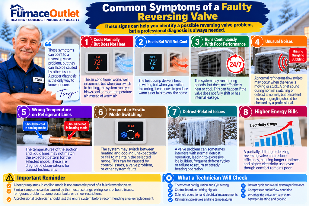 Common Symptoms of a Faulty Reversing Valve