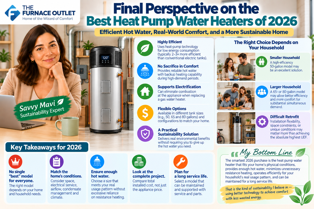Final Perspective on the Best Heat Pump Water Heaters of 2026