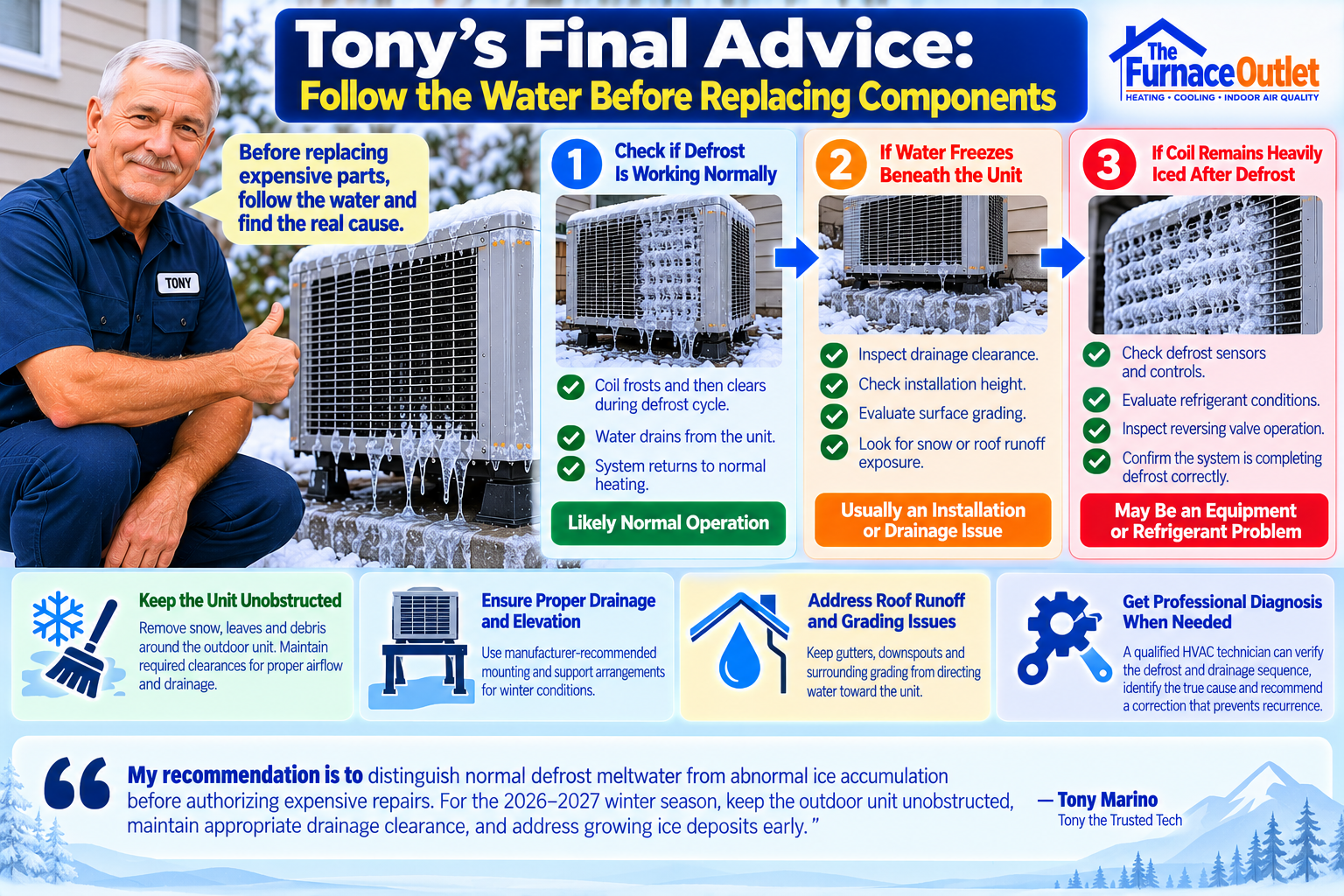 Follow the Water: Heat Pump Ice Advice