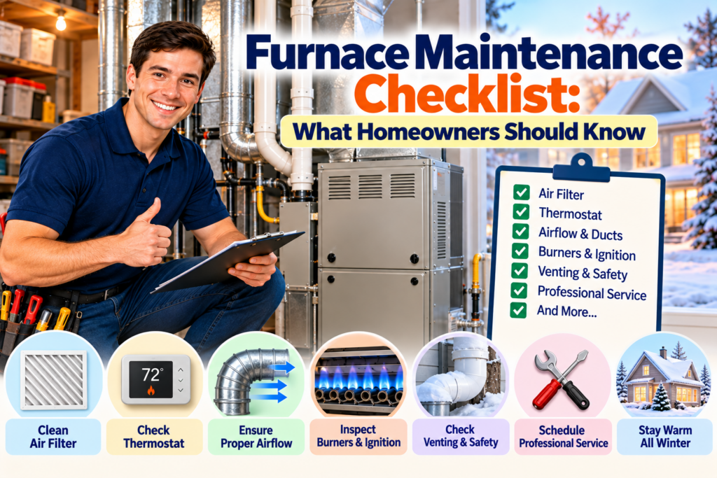 Furnace Maintenance Checklist: What Homeowners Should Know