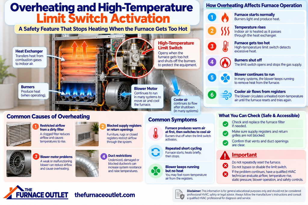 Overheating and High-Temperature Limit Switch Activation